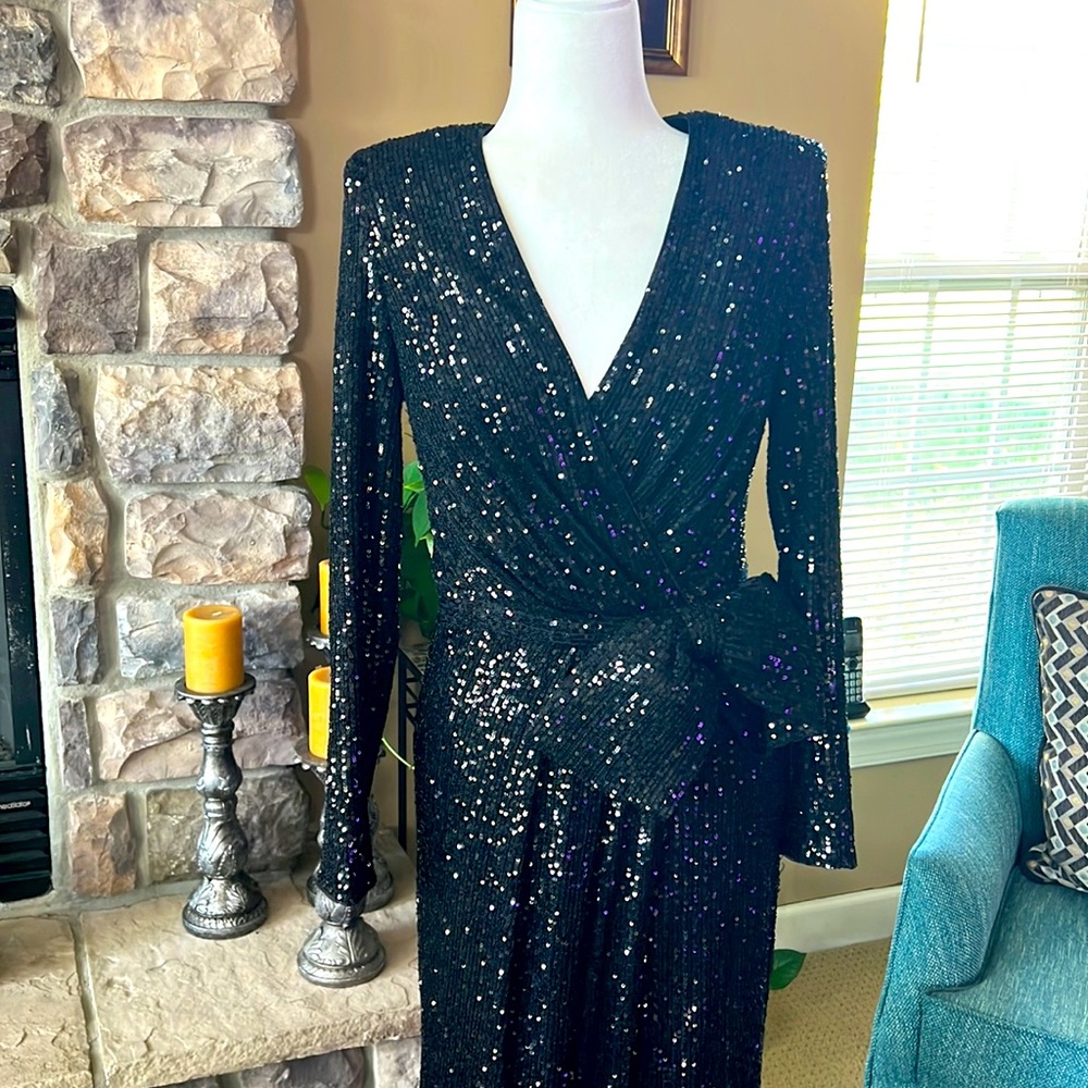 Black sequined glamour.